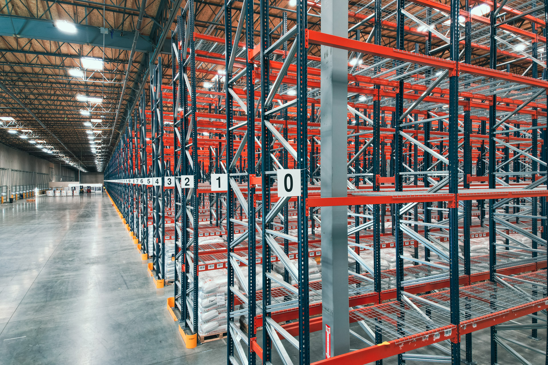 Industrial warehouse racking installation in Hialeah Florida