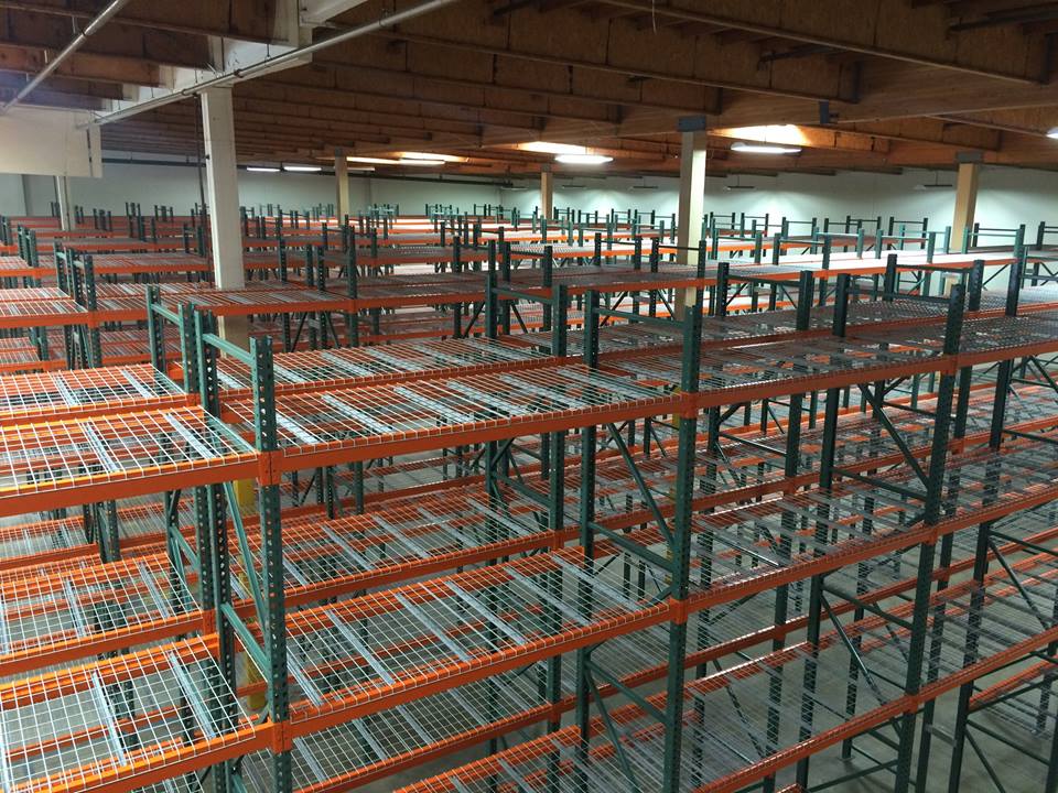 Pallet Rack system installed in a warehouse