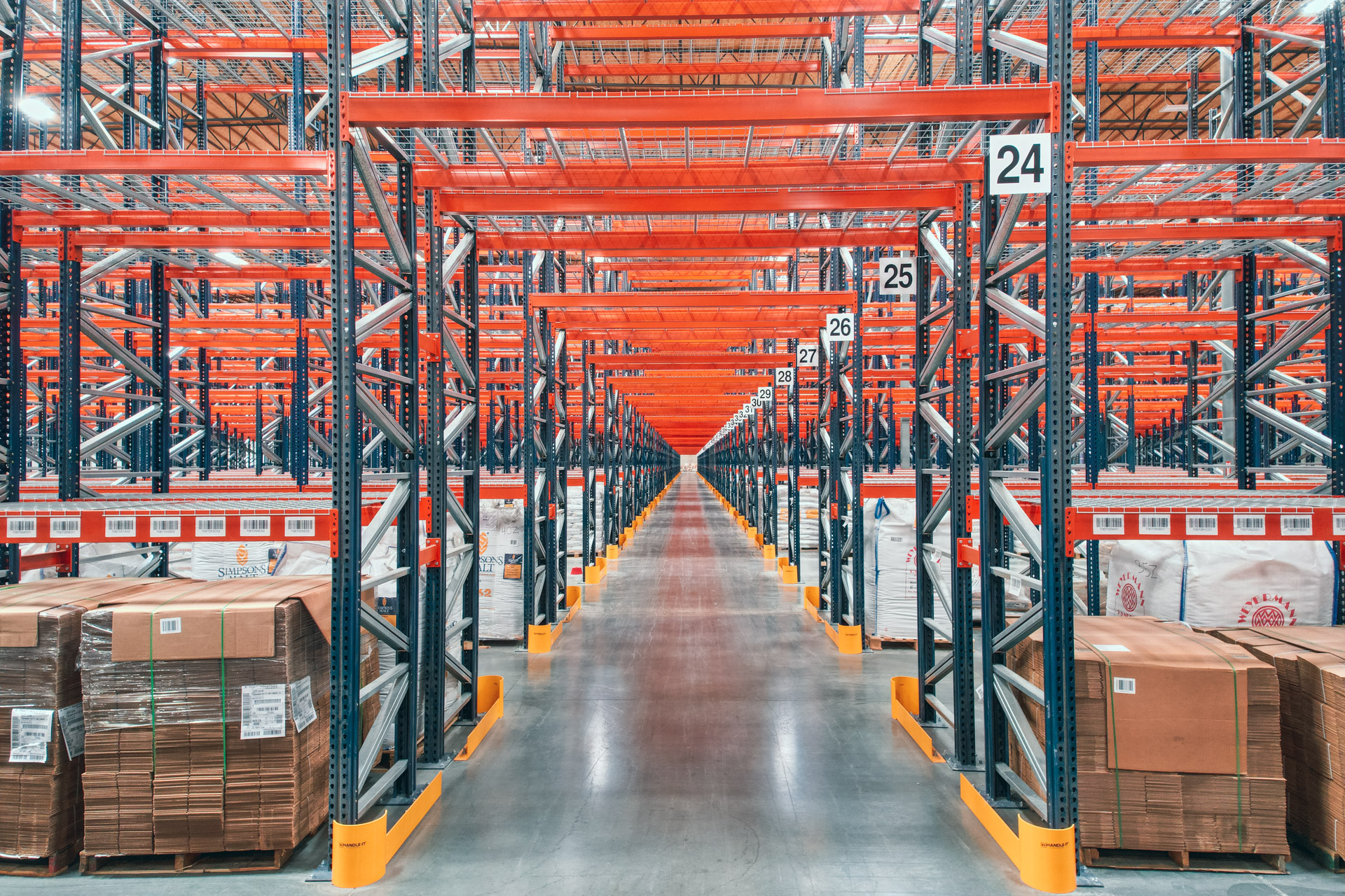 Industrial warehouse racking installation in Hialeah warehouse